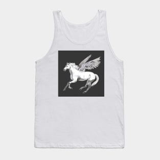 White beautiful horse Tank Top